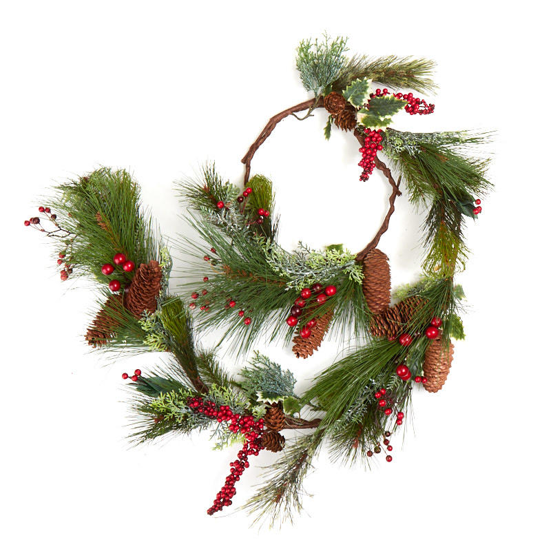 'Winter Elegance' Artificial Pine Garland - Christmas Garlands ...