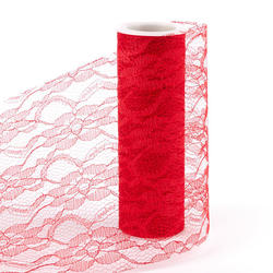 Red Chantilly Lace Ribbon