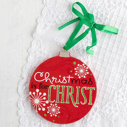 "Christmas is for Christ" Christmas Magnet Ornament