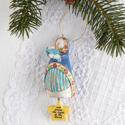 Snowman Nativity Christmas Ornament