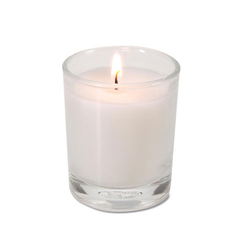 Clear Glass Votives with White Candle - Candles and Accessories - Home ...