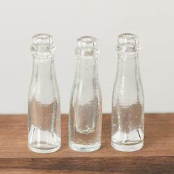 Mini Clear Glass Bottle Set
