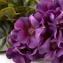 Purple Artificial Geranium Bush