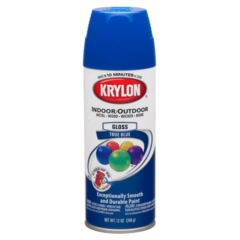 Krylon Indoor/Outdoor Gloss True Blue Spray Paint - Spray Paints ...