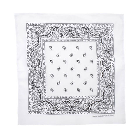 White Paisley Bandana - Western Theme - Party & Special Occasions ...