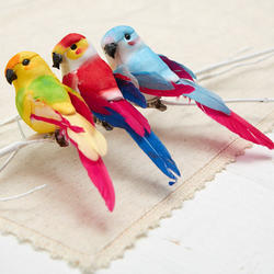 Artificial Parrot Mushroom Birds