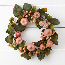 Frosted Artificial Apple Wreath