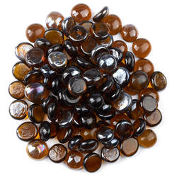 Brown Flat Glass Gems