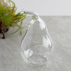 Glass Pear Terrarium Ornament