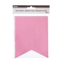 Pink Canvas Pennant Banner Flags
