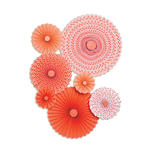 Assorted Coral Paper Rosettes