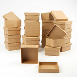 Bulk Small Square Paper Mache Boxes