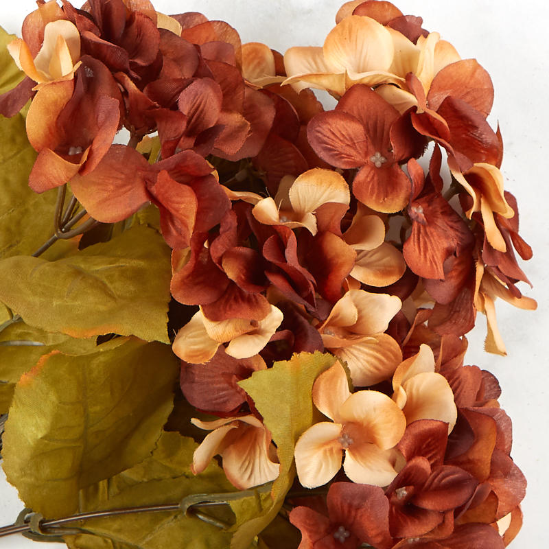 Brown Artificial Hydrangea Bush - Bushes + Bouquets - Floral Supplies ...