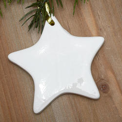 Porcelain Ceramic Star Ornament