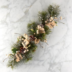 Snowy Pine Swag with Cream Berries