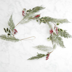 Snowy Pine and Berry Garland