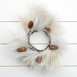 White Pine Wreath with Cones