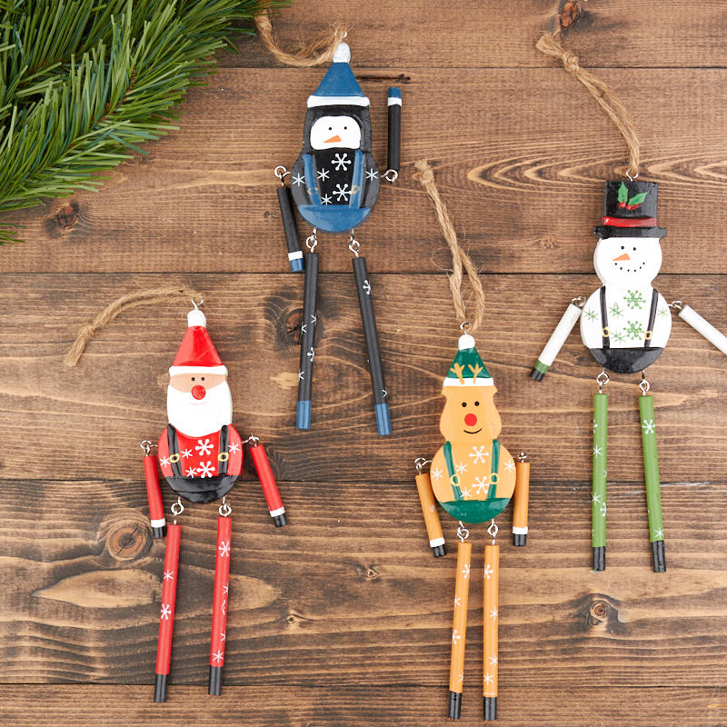 Holiday Wooden Ornaments - Christmas Ornaments - Christmas ...
