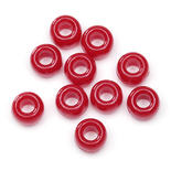 Red Opaque Pony Beads