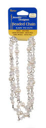 Crystal and Pearl Beaded Chain