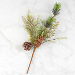 Glittery Frosted Mixed Pine Spray