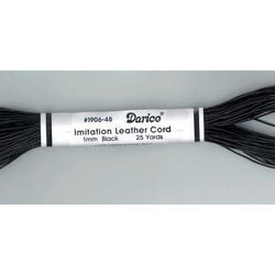 Black Faux Leather Cord