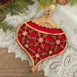 Felt Cork Snowflake Ornament
