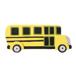 Pre-Painted Wood School Bus Shape