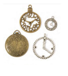 Steampunk Antiqued Clock and Watch Charms