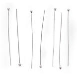 Sterling Silver Plated Ball Head Pins Jewelry Making