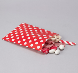 Red Polka Dots Paper Treat Bags