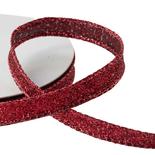Wine Glitter Wired Ribbon