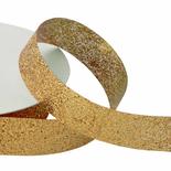 Copper Glitter Cut-Edge Ribbon