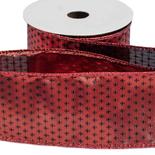 Red With Black Stitch Ribbon