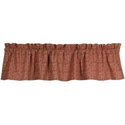 Heritage House Lace Barn Red and Nutmeg Fairfield Valance