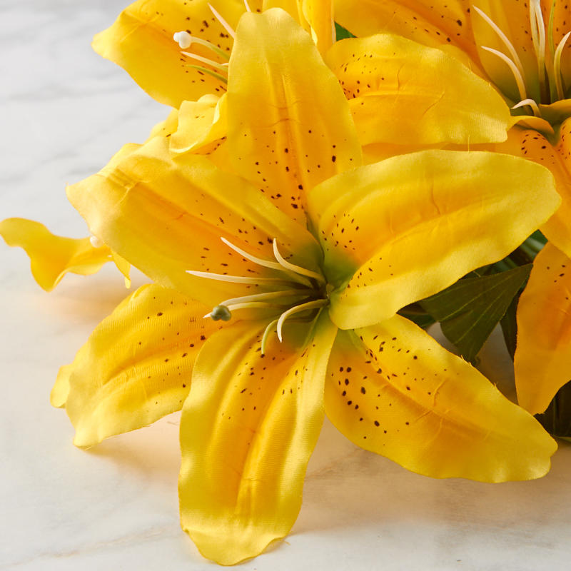 Yellow Lily Bush - Bushes + Bouquets - Floral Supplies - Craft Supplies ...