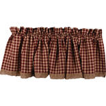 Heritage House Lace Valance Barn Red