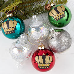 Assorted Glass Ball Ornament Set