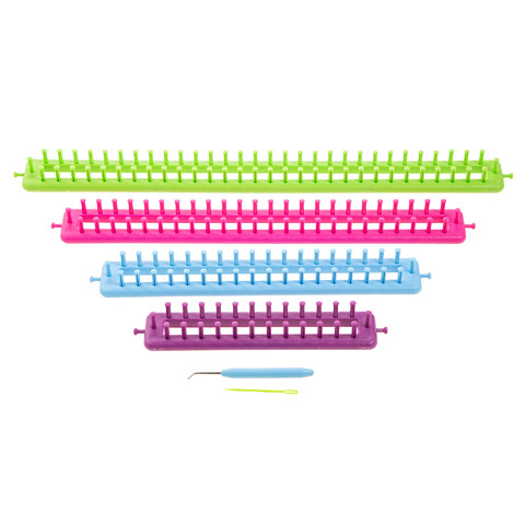 Assorted Rectangle Plastic Knitting Looms Set - Yarn - Knitting and ...