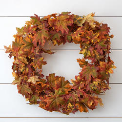 Autumn Artificial Maple Leaf Wreath