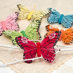 Pastel Monarch Artificial Butterflies