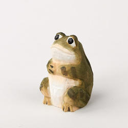 Carved Wood Frog