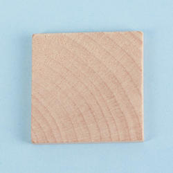 Unfinished Wood Square Tile Cutout