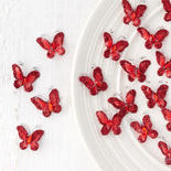 Miniature Red Nylon Butterflies