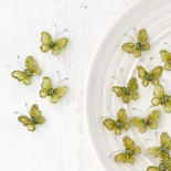 Miniature Sage Green Nylon Butterflies