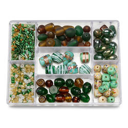 Glass Bead Assortment in Storage Container