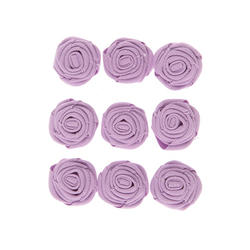 Lavender Canvas Fabric Roses