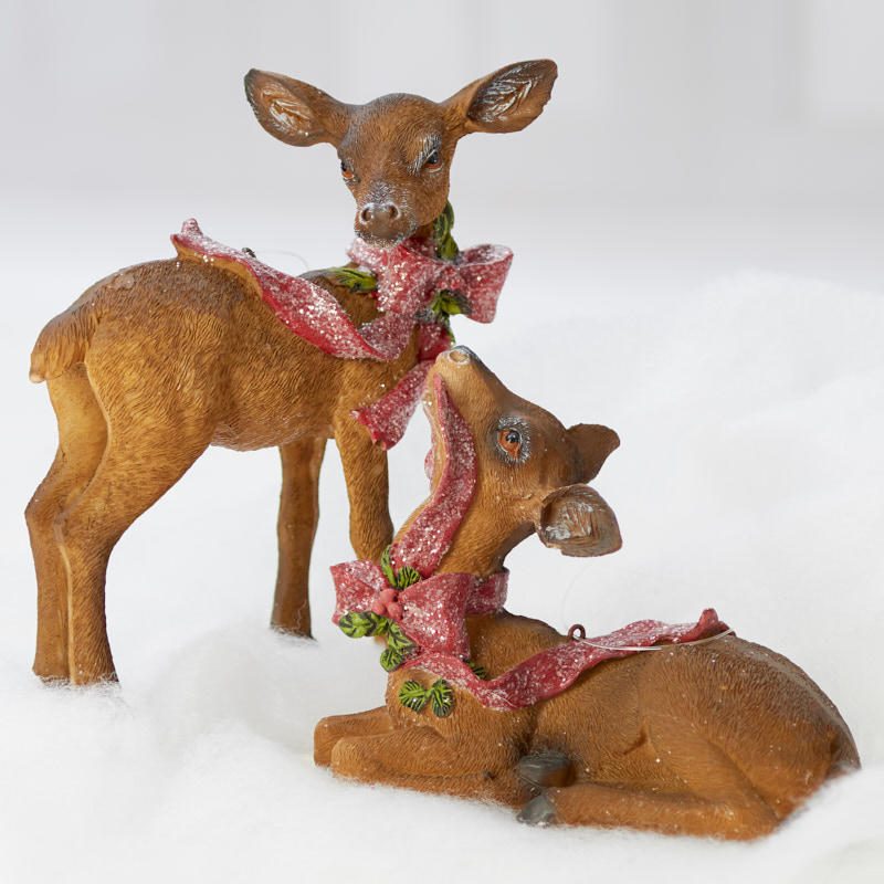 Download Christmas Buck and Doe Deer Set - Table Decor - Home Decor