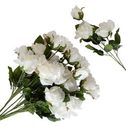 Alabaster White Artificial Rose Stems