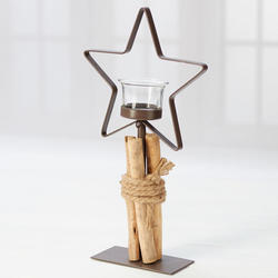 Driftwood Star Candle Holder